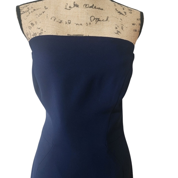 Jill Stuart Strapless Navy Bodycon Strapless Dress - 12 - Picture 3 of 10